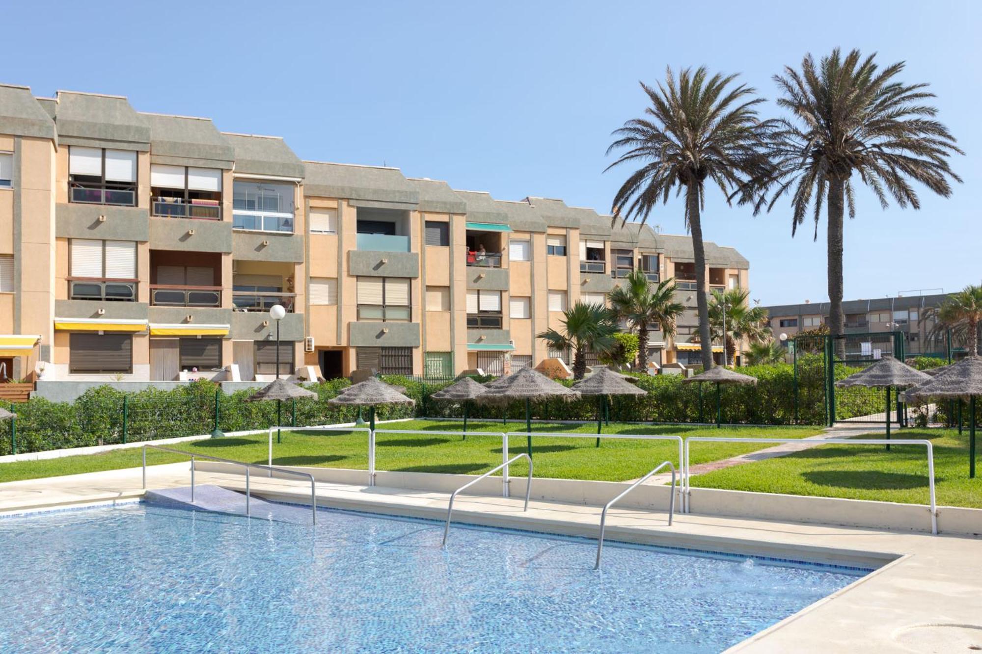 Apartamento Loft primera línea playa, Cabo de Gata, Wifi Retamar  Exterior foto